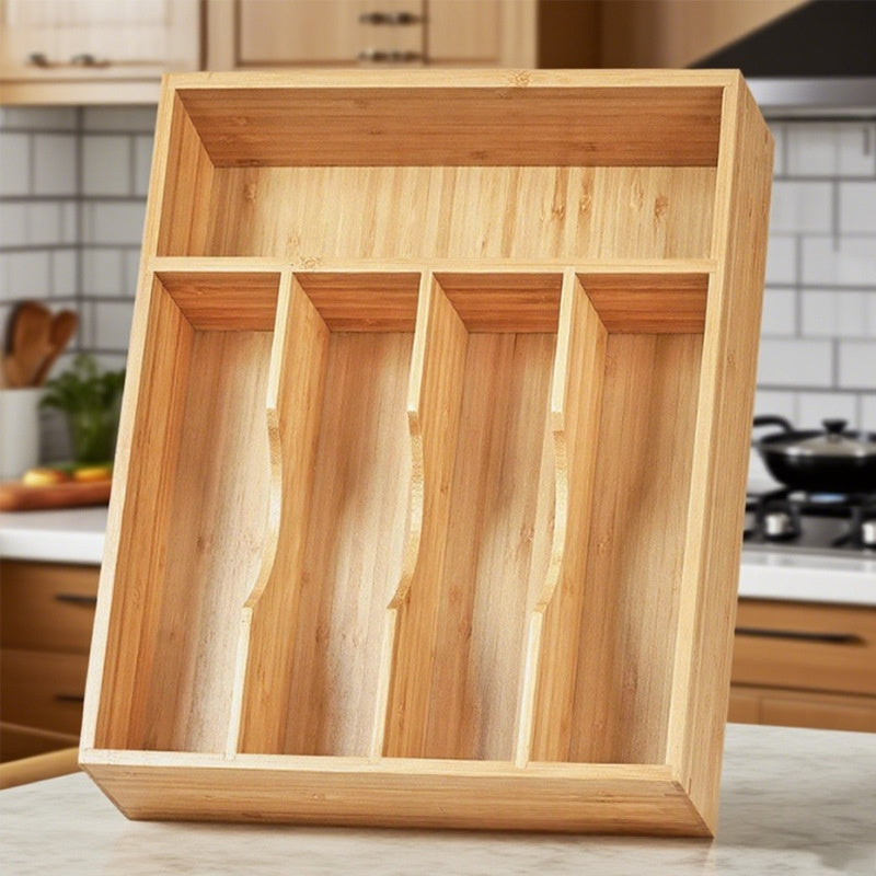 Elevate Your Kitchen Organization with Our Wooden Minimalist Kitchen Drawer Organizer Box